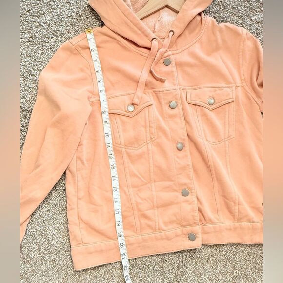 Roxy Peachy Orange Knit Hooded Jacket - Picture 4 of 6